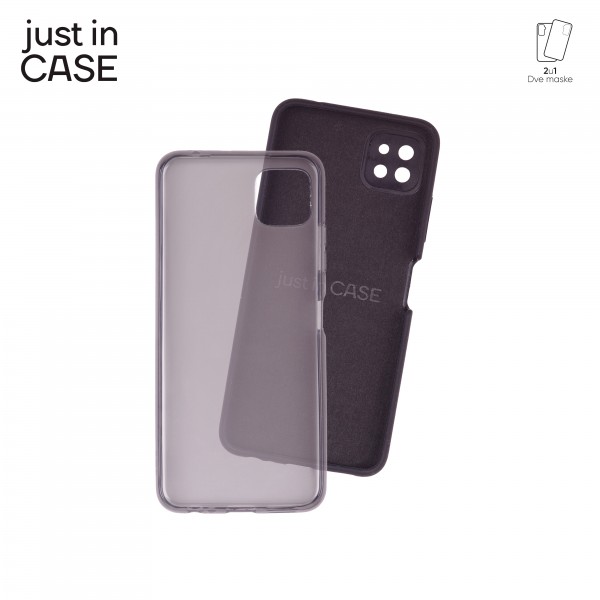 2u1 Extra case MIX paket CRNI za Samsung A22 slika 3