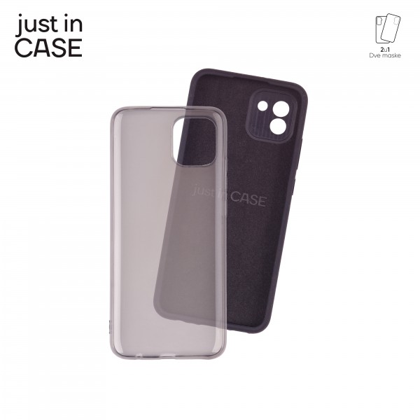 2u1 Extra case MIX paket CRNI za Samsung A03 166mm slika 3