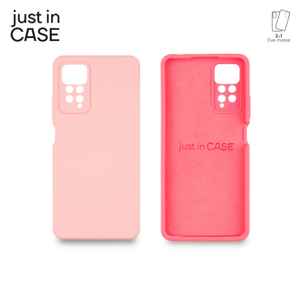 2u1 Extra case MIX PLUS paket PINK za Redmi Note 11 pro slika 1