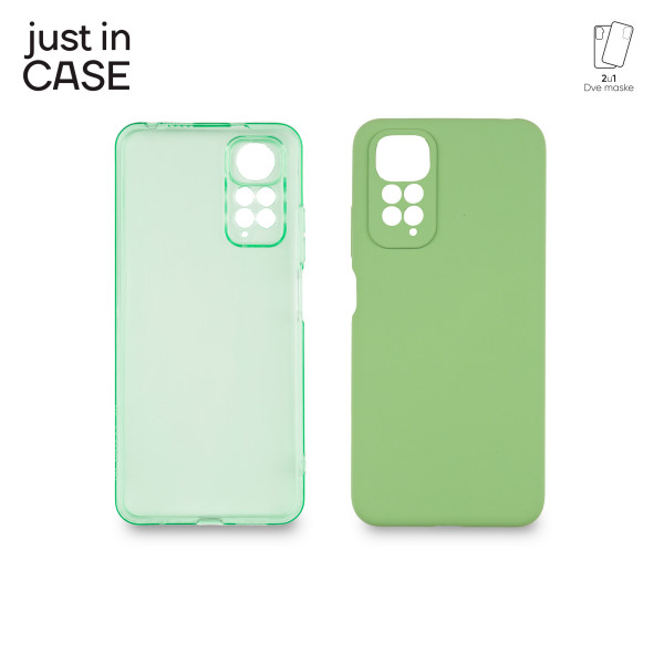 2u1 Extra case MIX paket ZELENI za Redmi Note 11 slika 4