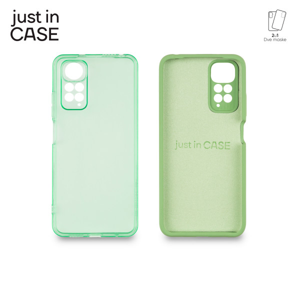 2u1 Extra case MIX paket ZELENI za Redmi Note 11 slika 1