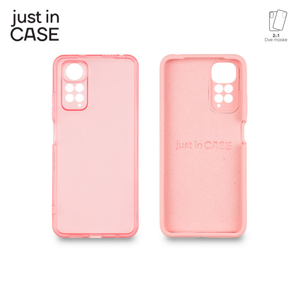 2u1 Extra case MIX paket PINK za Redmi Note 11 slika 1