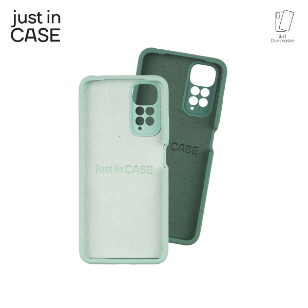 2u1 Extra case MIX PLUS paket ZELENI za Redmi Note 11 slika 3