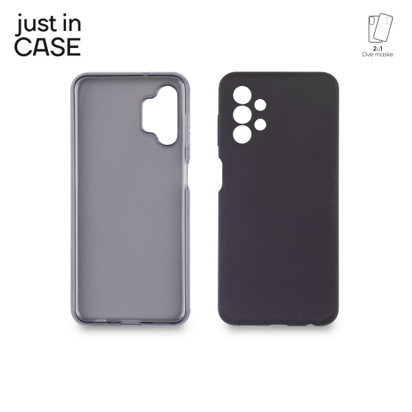 2u1 Extra case MIX paket CRNI za Samsung A13 slika 3