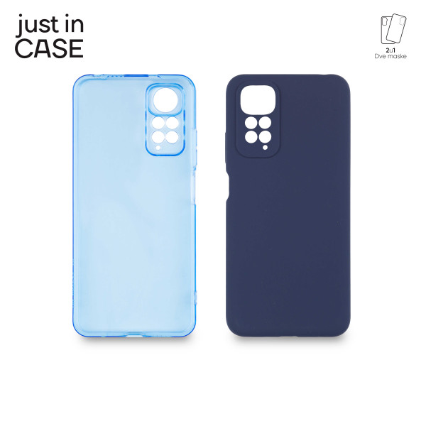 2u1 Extra case MIX paket PLAVI za Redmi Note 11 slika 4