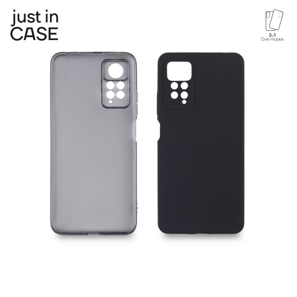 2u1 Extra case MIX paket CRNI za Redmi Note 11 pro slika 4