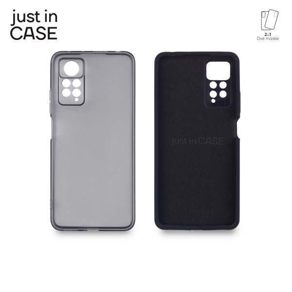 2u1 Extra case MIX paket CRNI za Redmi Note 11 pro slika 1