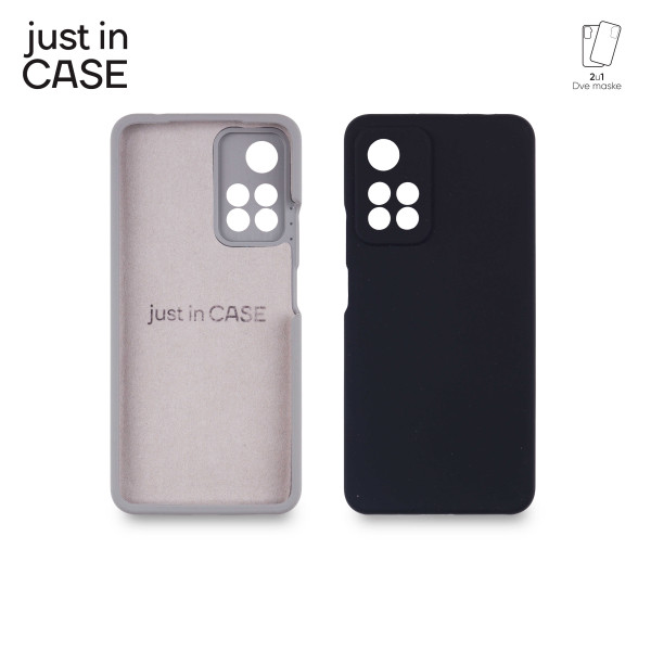 2u1 Extra case MIX PLUS paket CRNI za Redmi Note 11 Pro + 5G slika 4