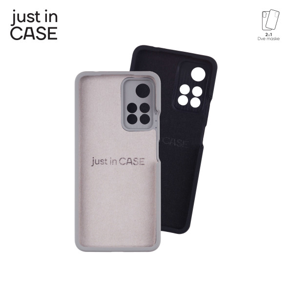 2u1 Extra case MIX PLUS paket CRNI za Redmi Note 11 Pro + 5G slika 3