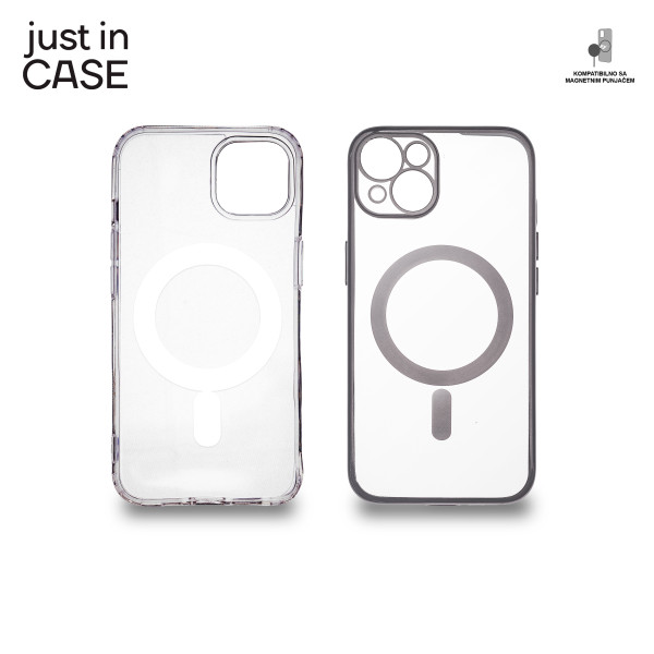 2u1 Extra case MAG MIX paket SREBRNI za iPhone 13 slika 1