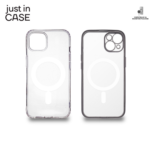 2u1 Extra case MAG MIX paket SREBRNI za iPhone 13 slika 4