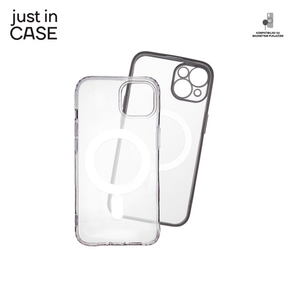 2u1 Extra case MAG MIX paket SREBRNI za iPhone 13 slika 3