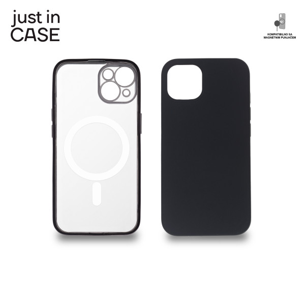 2u1 Extra case MAG MIX PLUS paket CRNI za iPhone 13 slika 1