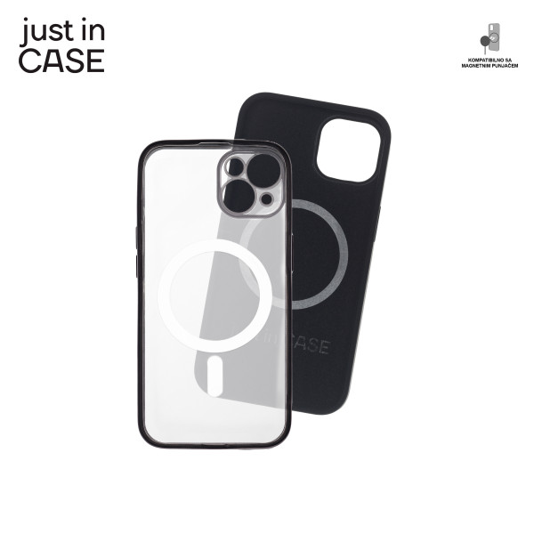 2u1 Extra case MAG MIX PLUS paket CRNI za iPhone 13 slika 4