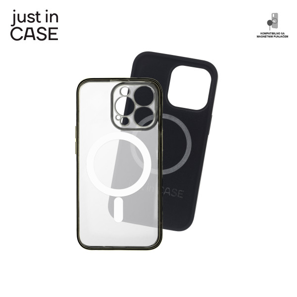 2u1 Extra case MAG MIX PLUS paket CRNI za iPhone 13 Pro slika 4