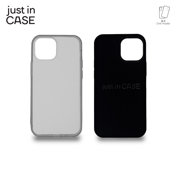 2u1 Extra case MIX paket CRNI za iPhone 13 Mini slika 4