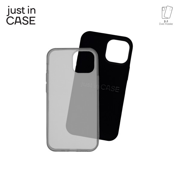 2u1 Extra case MIX paket CRNI za iPhone 13 Mini slika 3