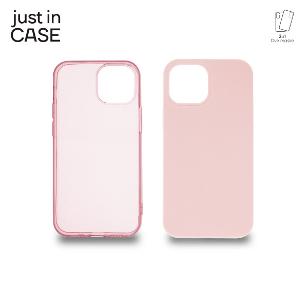 2u1 Extra case MIX paket PINK za iPhone 13 Mini slika 1