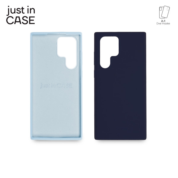 2u1 Extra case MIX PLUS paket PLAVI za Samsung S22 Ultra slika 1