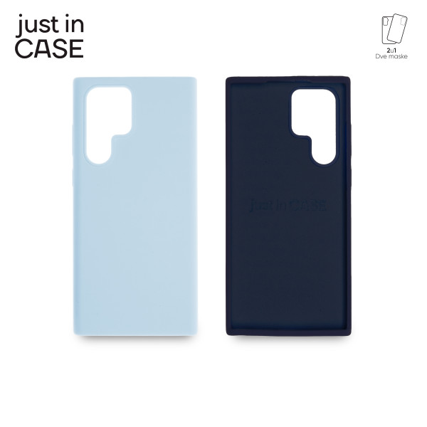 2u1 Extra case MIX PLUS paket PLAVI za Samsung S22 Ultra slika 3