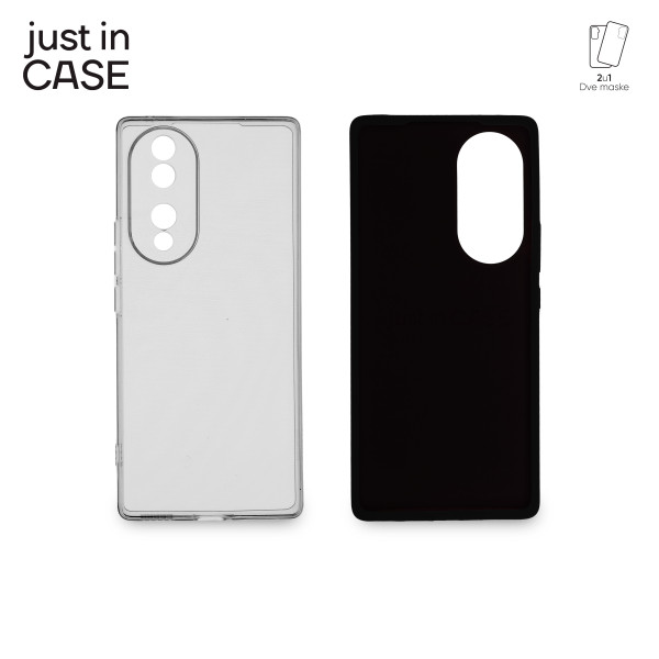 2u1 Extra case MIX paket CRNI za Honor 70 slika 3