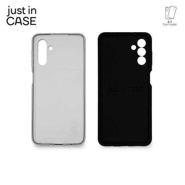 2u1 Extra case MIX paket CRNI za Samsung A13 5G slika 4