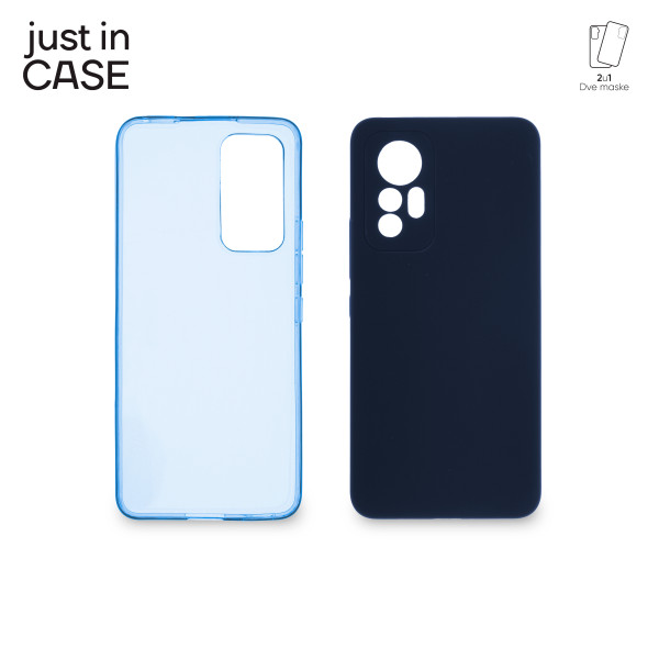 2u1 Extra case MIX paket PLAVI za Xiaomi 12 Lite slika 1